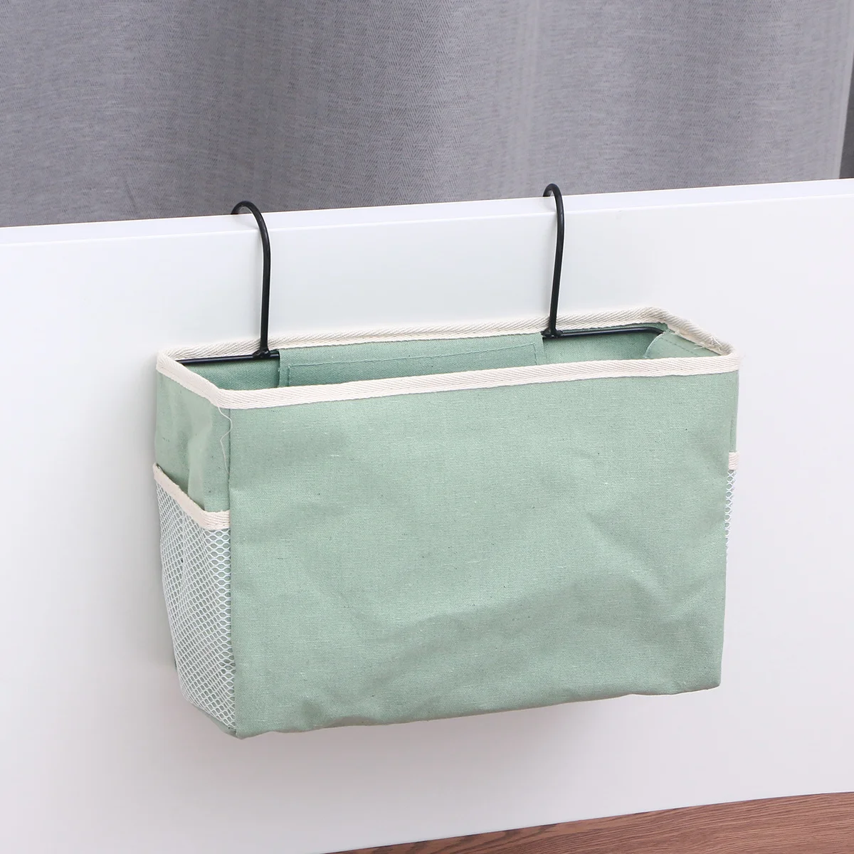 حقيبة تخزين بجانب السرير من القماش اللباد، منظم تعليق بسعة كبيرة لقضبان سرير السيارة وغرفة النوم والمستشفى #1