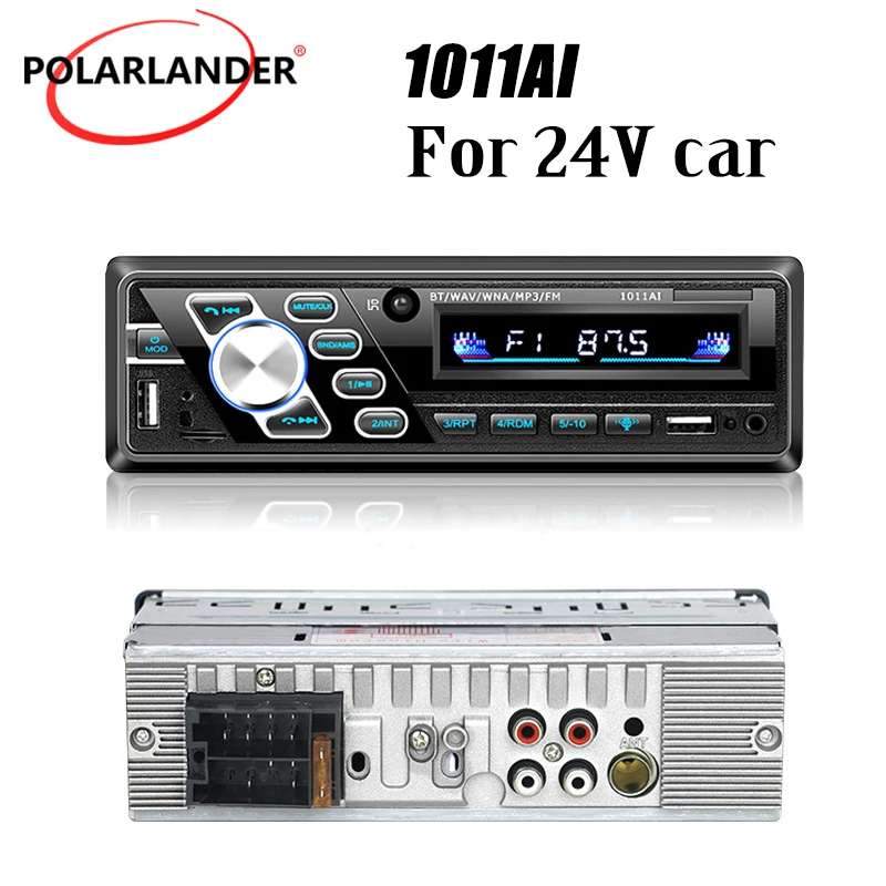 Car Radio 1Din Bluetooth 4.2 Autoradio TF card / U disk 520AI FM Multimedia AUX ISO Interface Stereo 24V MP3 Player Hands-free