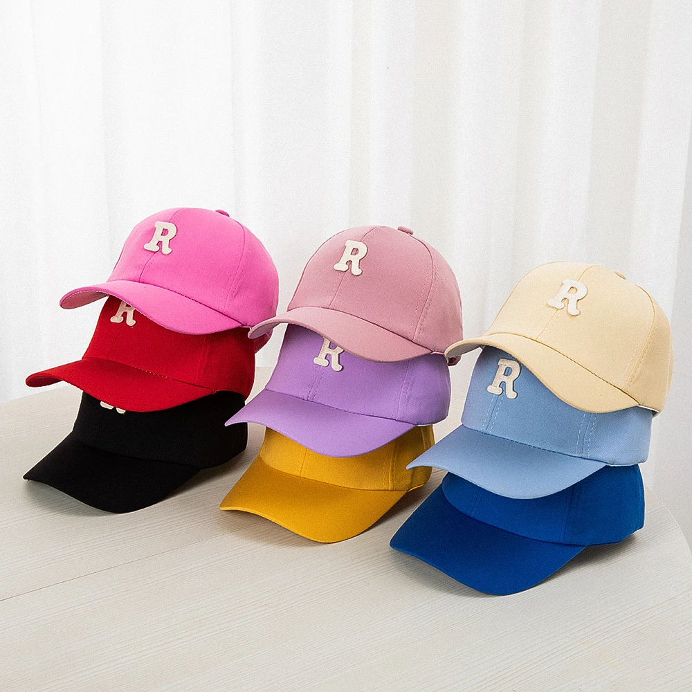 1PC Children\'s Kids Baseball Cap for Girl Boy Spring Summer Baby Sun Hat Classic Solid Color Toddler Peaked Caps