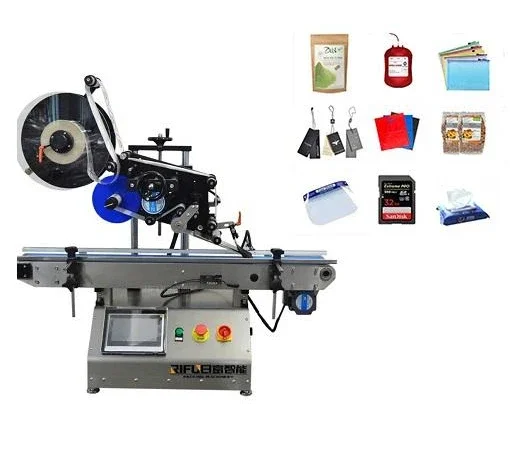 Hot selling automatic top machine label stickers desktop labeling machine with date coding