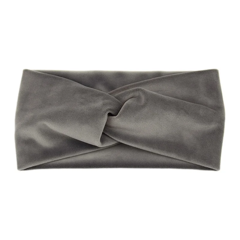 Samt-Stirnband mit elastischem Drehverschluss für Yoga, Gesichtsreinigung und Make-up – Detail 7