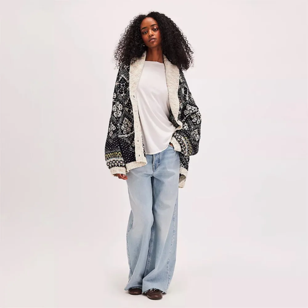 الشتاء سترة المرأة عادية التنقل واحدة الصدر الخامس الرقبة طويلة الأكمام سترة مشغولة من الصوف أعلى مريحة فضفاضة كل مباراة