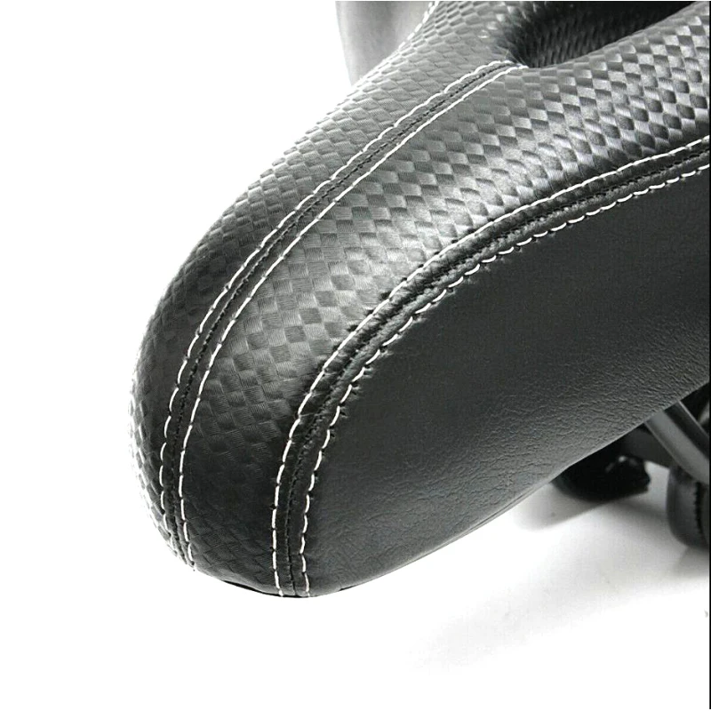 Hollow Breathable Saddle Men Women MTB Road Bike Saddle Shock Absorbing Comfortable Big Butt Bike Seat Safety Warning