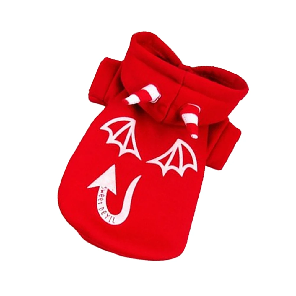

Puppy Pet Luminous Demon Jacket Dog Halloween Costume Dress Costumes for Tie Dye Clothes Hoodie Sweatshirt