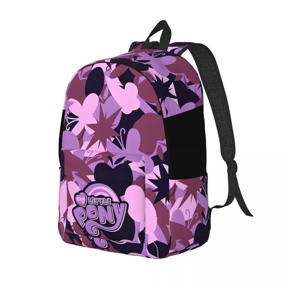 Campus Cutie Mark Camo Multi Compartment Snack Storage My Little Pony Handbag For Men Kid Knapsack Back To School Gift