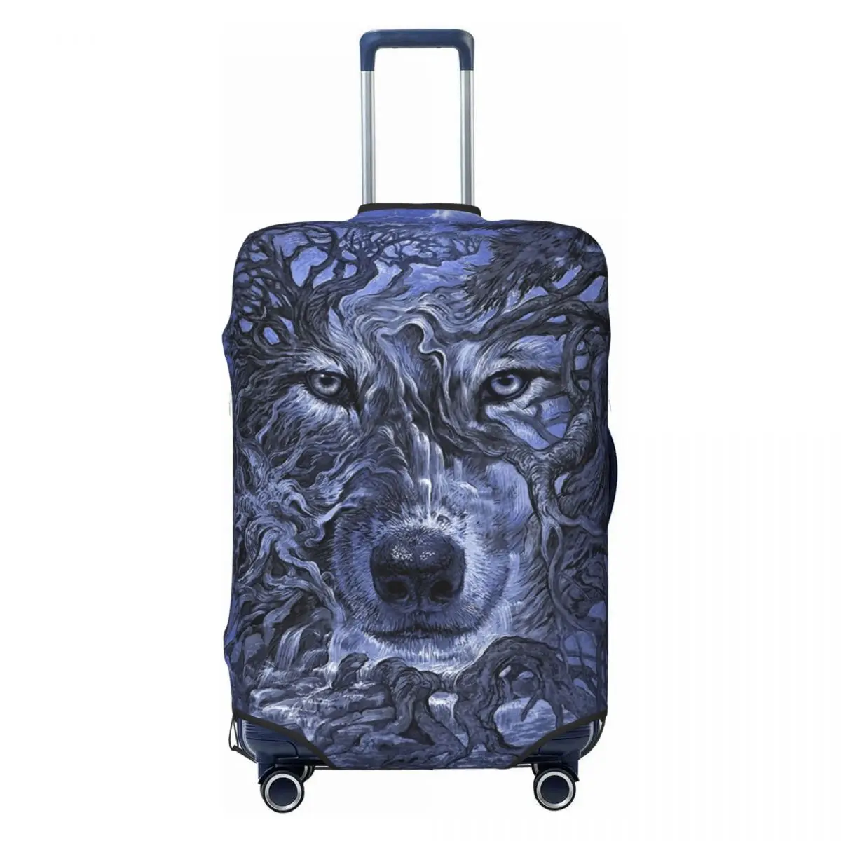 

Custom Animal Wolf Luggage Cover Elastic Travel Suitcase Protective Covers Suit For 18-32 inch