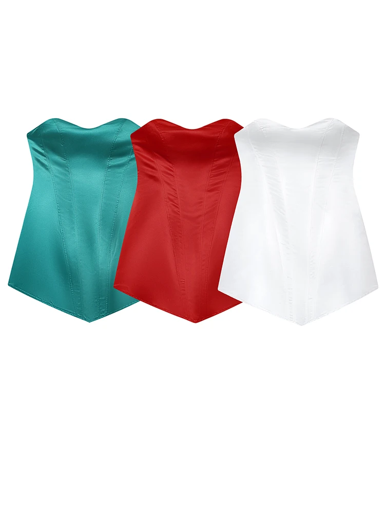 Women Off Shoulder Satin Mini Dress Backless Drawstring Slim Bodycon Dresses