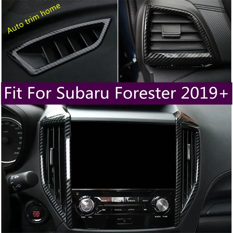 

Dashboard Air Conditioning Vent AC Outlet Decoration Frame Cover Trim Fit For Subaru Forester 2019 - 2023 Car Accessories