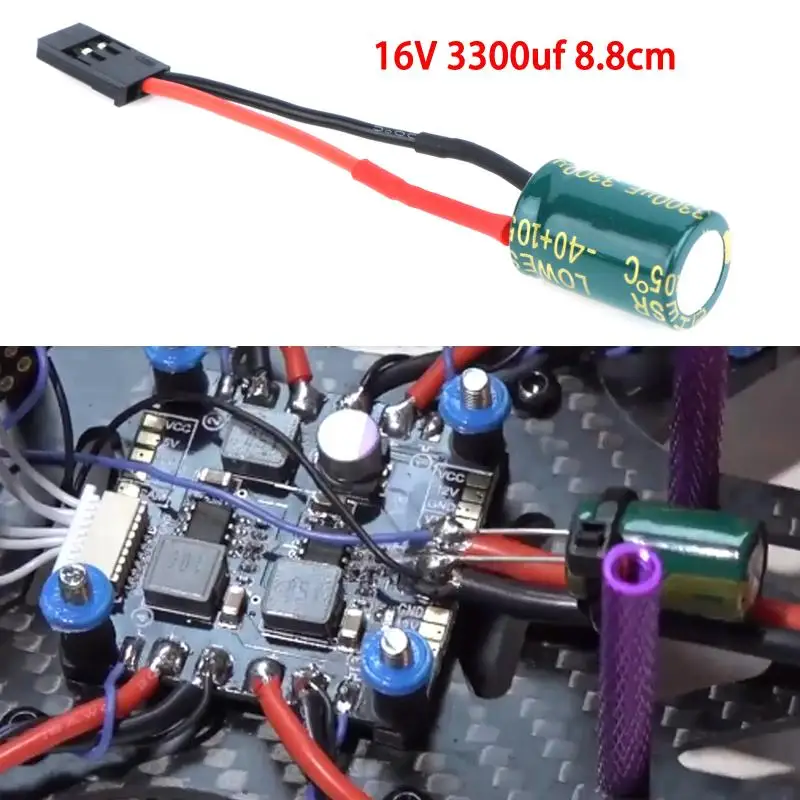 1/3/5PCS16V Voltage Protector A3 Flight Control Receiver Large Capacitor Protector With Plug For RC Drones