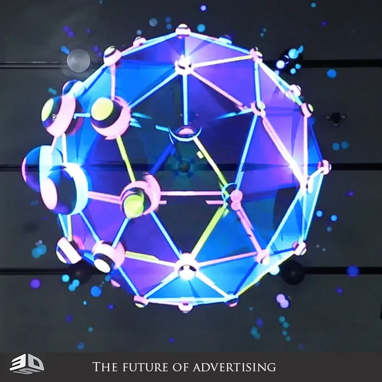 Promotionele 100 cm RohS Fans Big Hologram Display Reclameruitrusting