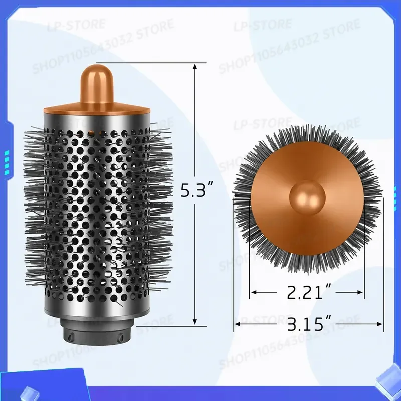 for Hair Dryer Accessories Large Round Brush Small Round Brush Air Bangs Comb Cylindrical Styling Tool Compatible