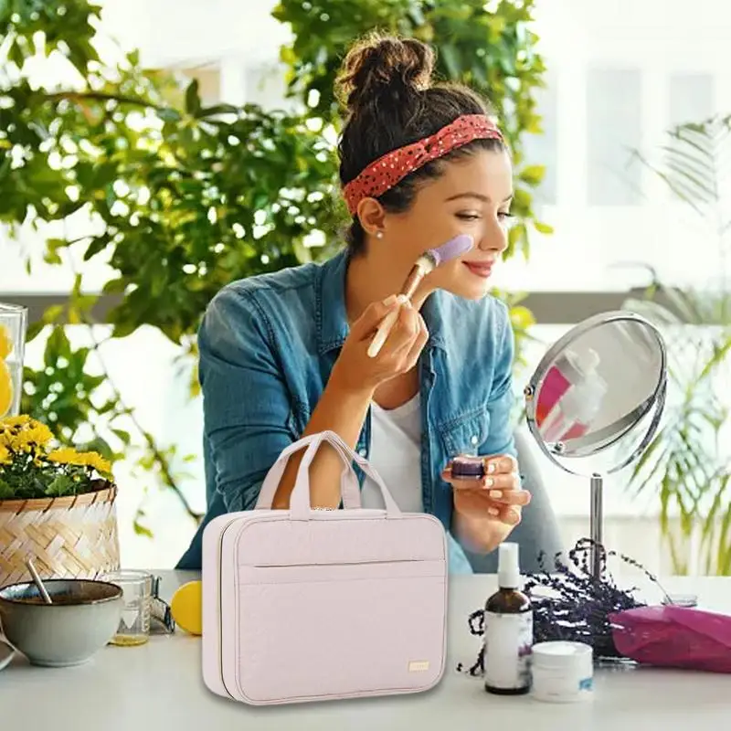 Borsa per il trucco Organizer da viaggio Hang borsa da toilette borsa per liquidi cosmetici impermeabile per docce da palestra