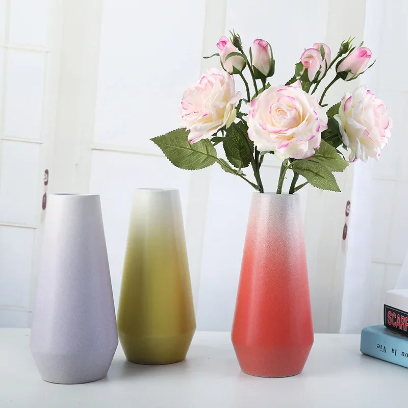 Nordic Morandi Porcelain Flower Vase Ins Home Tea Table Table Table Decoration Simple Modern Flower Arrangement