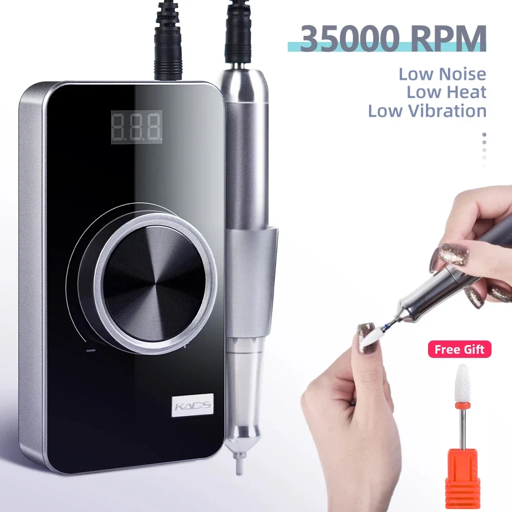 35000RPM Nail Drill File Machine fresa Remover Gel Polish Nail Sander per Manicure Pedicure lucidatrice tornio attrezzature