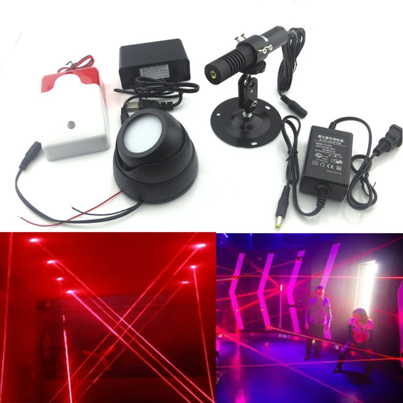 Imagem -01 - Jogo da Sala de Fuga Adereços Laser de Luz Vermelha Transmitindo & Recebendo Dispositivo Real-vida Secreta Sala Prop Sistema de Alarme do Assaltante do Laser Novo jogo da sala de fuga aderecos laser de luz vermelha transmitindo recebendo dispositivo real vida secreta sala prop sistema de alarme do assaltante do laser novo 01