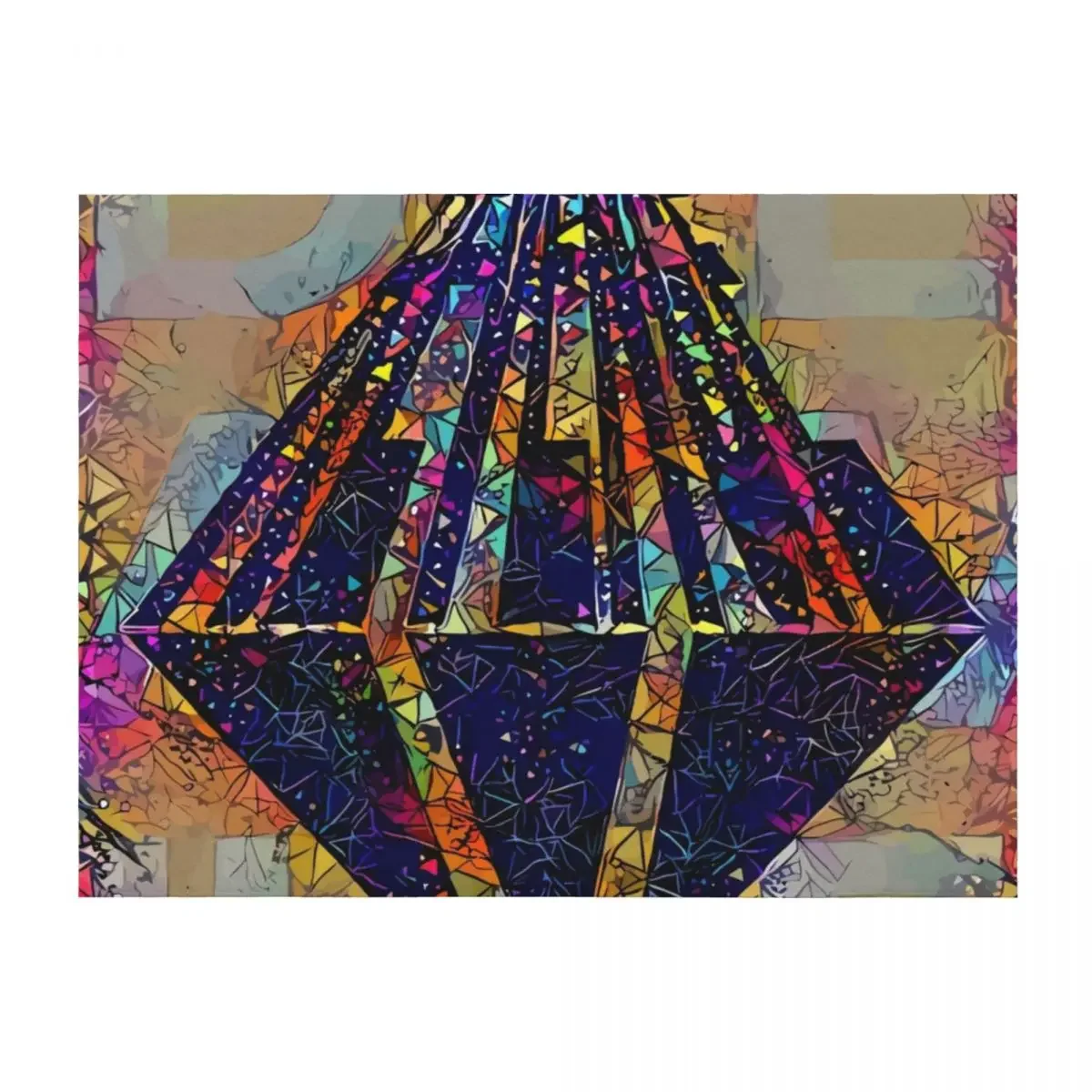 

Abstract Revenge of the Dreamers III Throw Blanket Soft Plaid Loose Flannel Fabric Weighted Blankets
