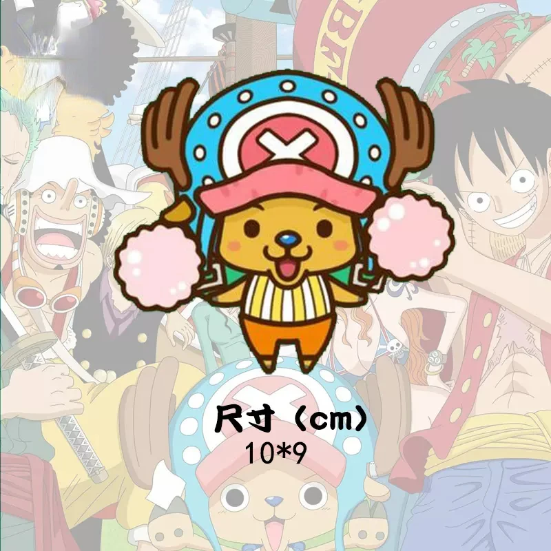 Q Version of Luffy Joba Sanji Sticker Cute Sticker One Piece Personality Car Sticker Funny Creative Laptop Window Trunk Sticker