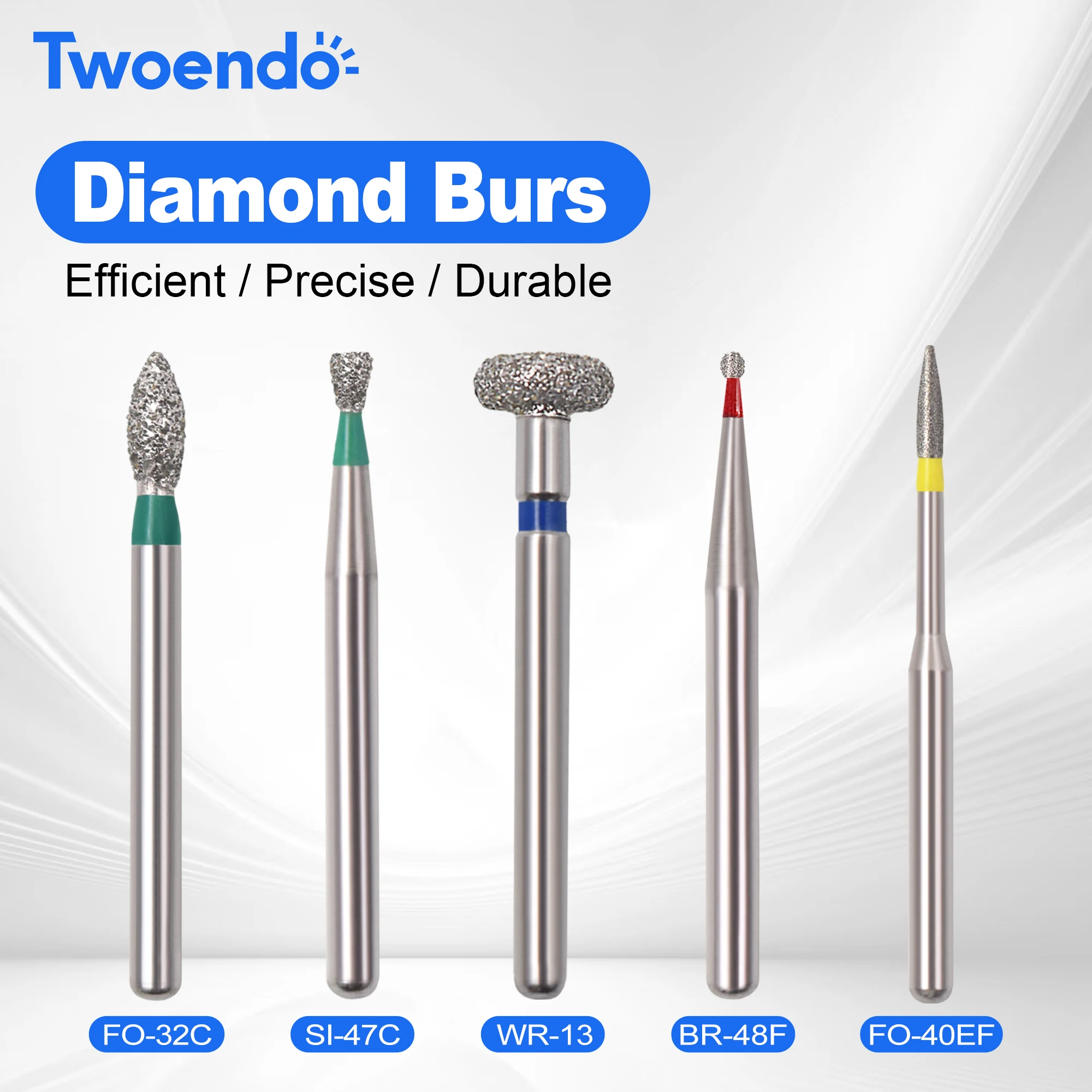 2Boxs High Speed Burs TF/TR/TC/SF Series FG Burs Dentistry Lab Polishing Tools Dental 1.6mm Standard Diamond Needle