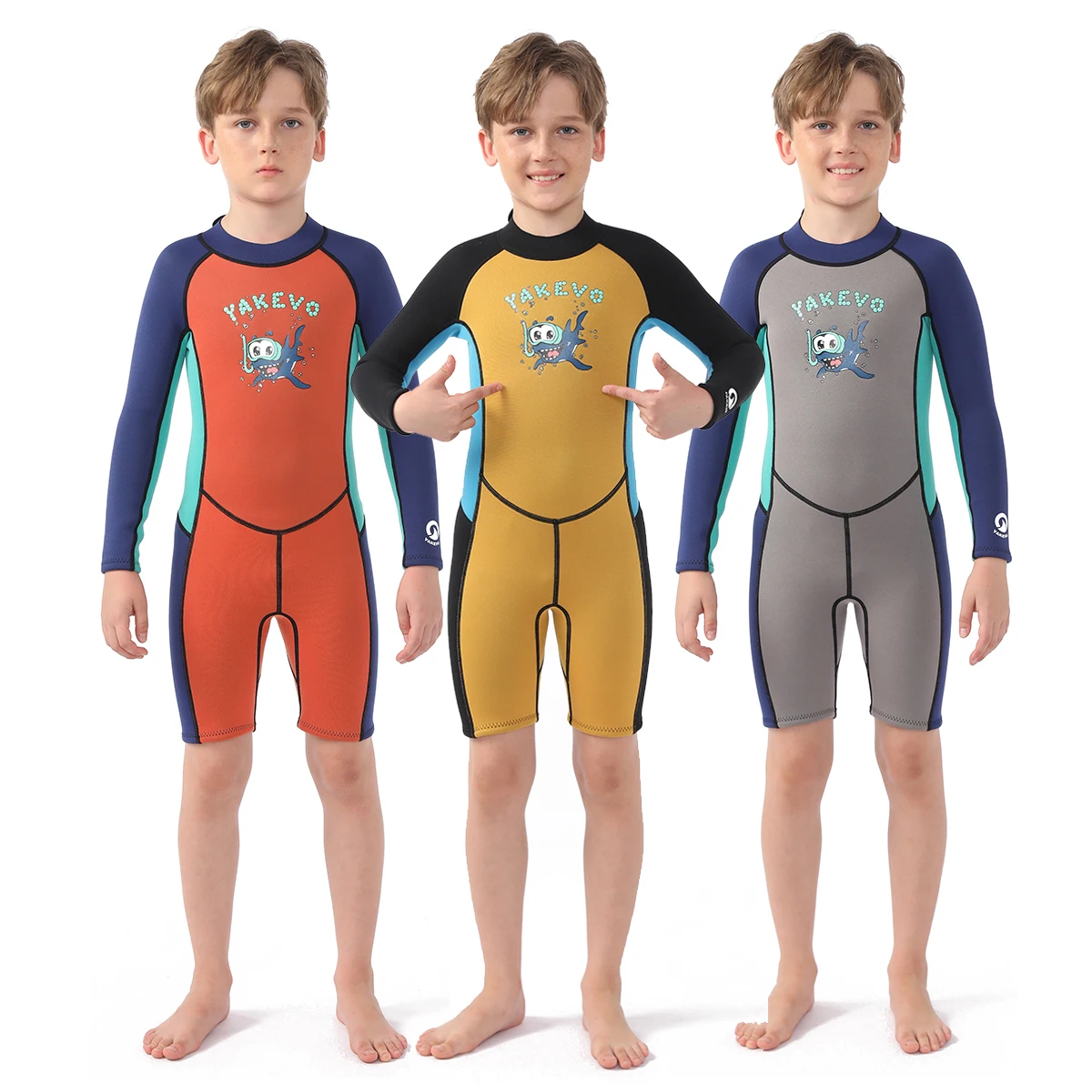 

STLF Wholesale Wetsuits 3MM Diving Suit Boys Neoprene Wet Suit One Piece Warm Back Zipper Kids Neoprene Wetsuit