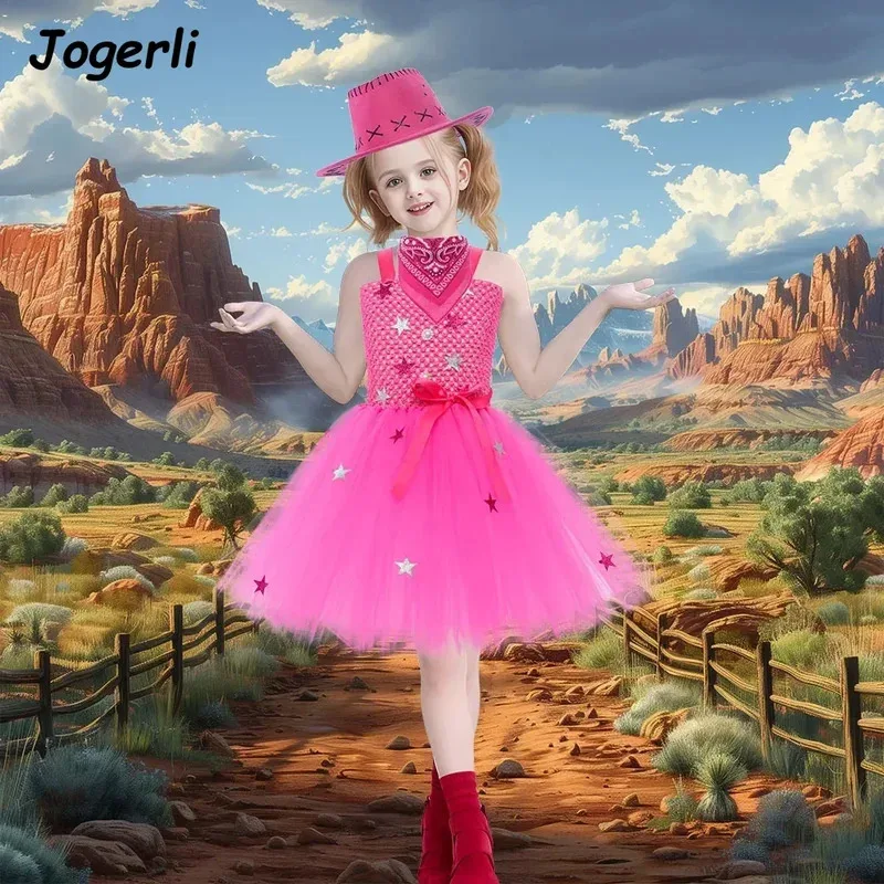 فستان الأميرة الشبكي لعيد الميلاد والهالوين من Jogerli، ملابس لعب الأدوار للأطفال، بدلة فتاة #4