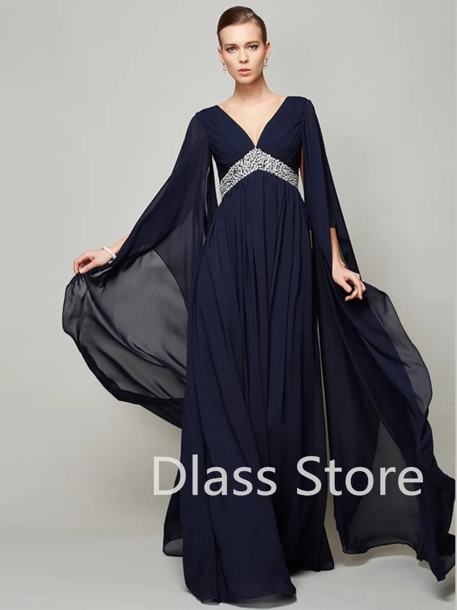 2022 lose Perlen Chiffon Promi Party Abendkleid Mutter Braut Gast Kleid Elegantes Abendkleid فساتين مناسبة حسب الطلب Robe