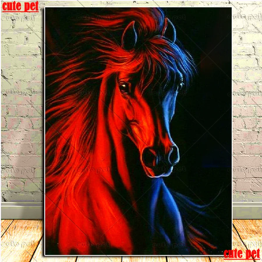 Diamond Painting set Animal horse Rhinestone DIY Diamond Embroidery Cross Stitch diamond Mosaic Sale rhinestone pictures decor