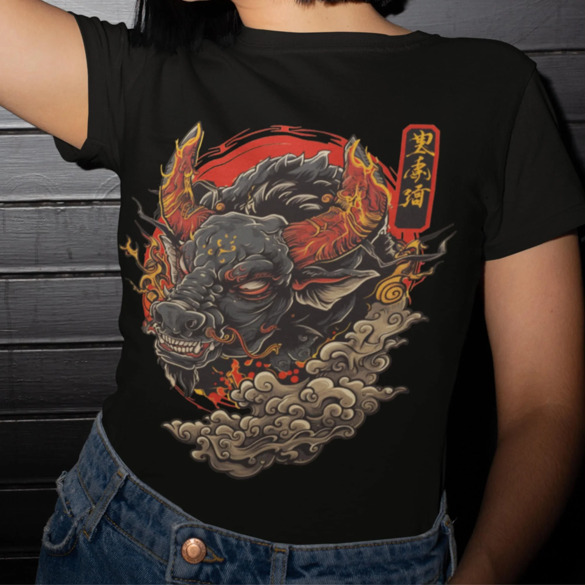 Ropa informal japonesa, camiseta de toro, ropa alternativa estética asiática, Japón s para