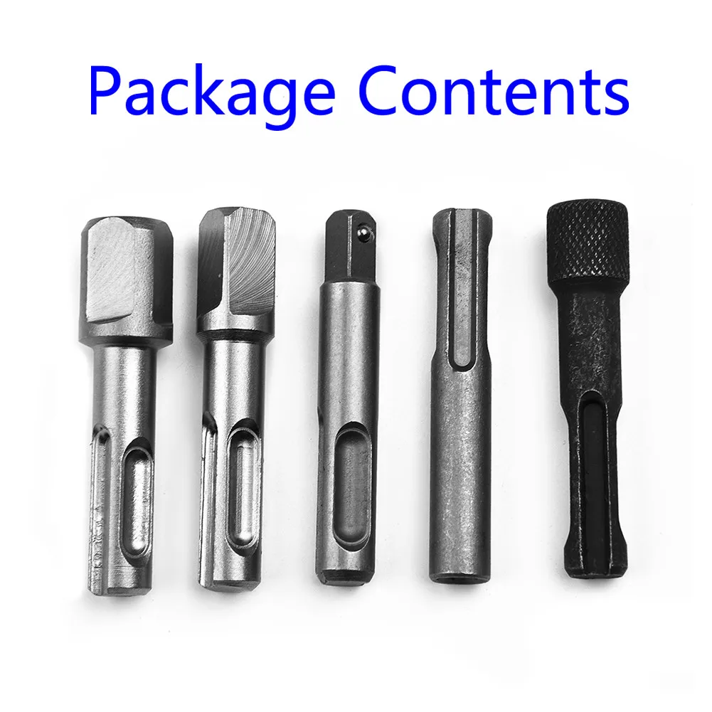 

5 шт./компл. SDS адаптер для цоколя, сверло, электрический молоток в гаечный ключ, конвертер, удлинительная отвертка, отвертка 1/4 "3/8" 1/2"