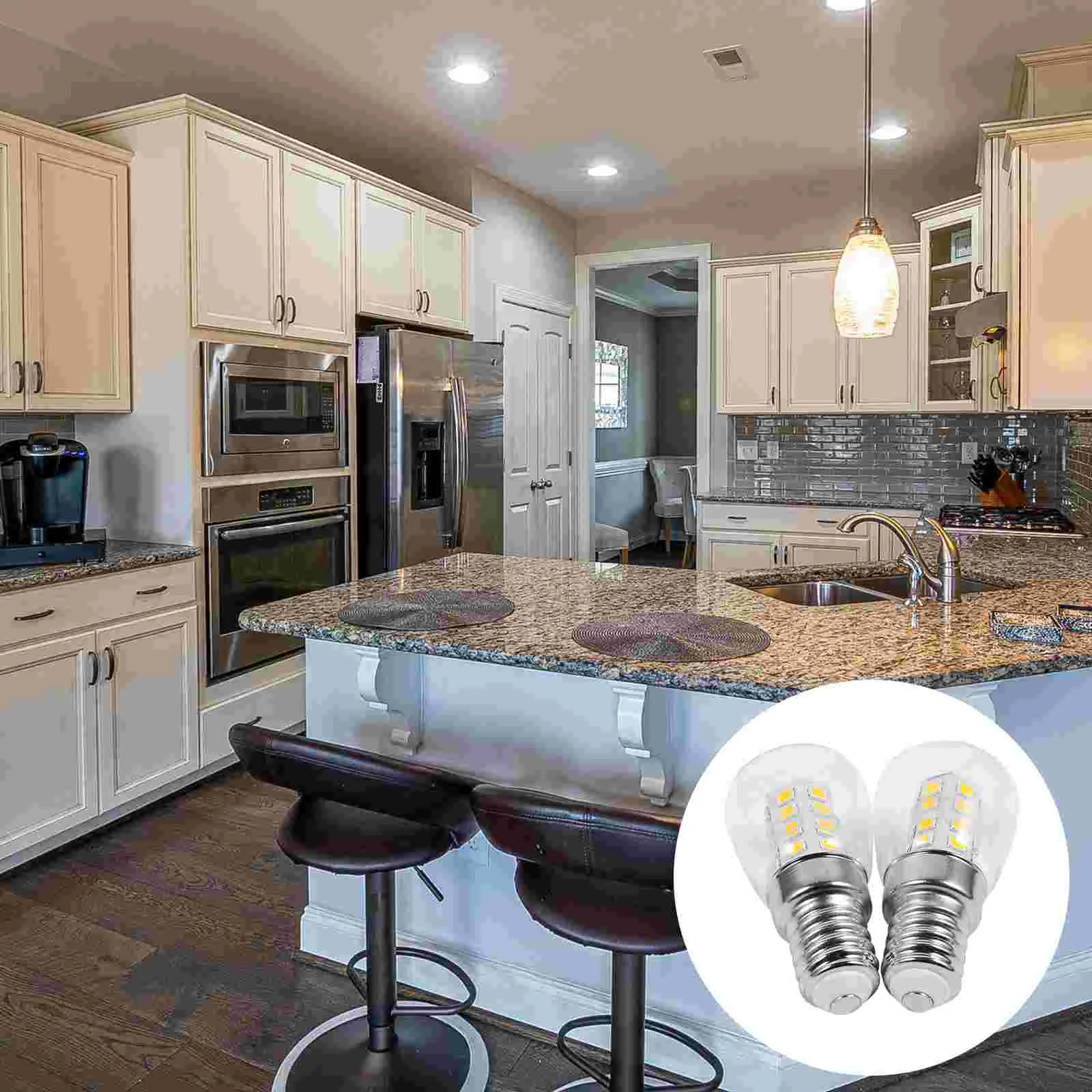 2 PCS Refrigerator Light Bulb Sewing Machine Lamp for Fridge Replacement Part Dimmable Bulbs