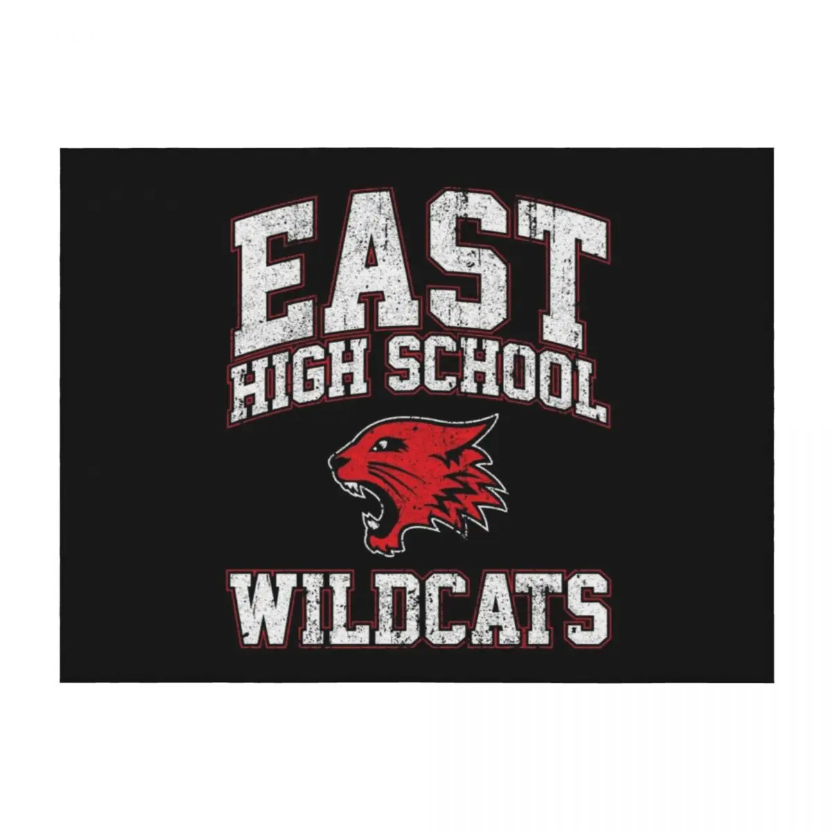 

East High School Wildcats Throw Blanket Custom Personalized Gift Decorative Sofa Baby Blankets
