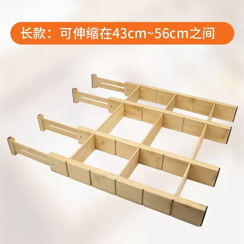 Adjustable Drawer Divider Bamboo Expansible Drawer Divider Organizer Storage Racks and Shelves