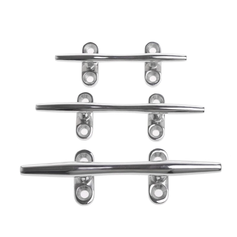 

4/5 inch Boat Dock Open Base Cleat Marine Stainless Steel 316 Deck Rope Cleats Easy to Install