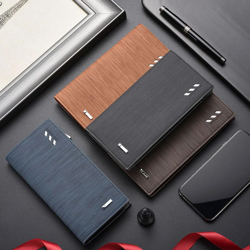 Simple Long Wallet Multi-layer Card Case Driving License Cover Soft PU Leather Lychee Grain Credit Card ID Holder Ultra-thin Bag