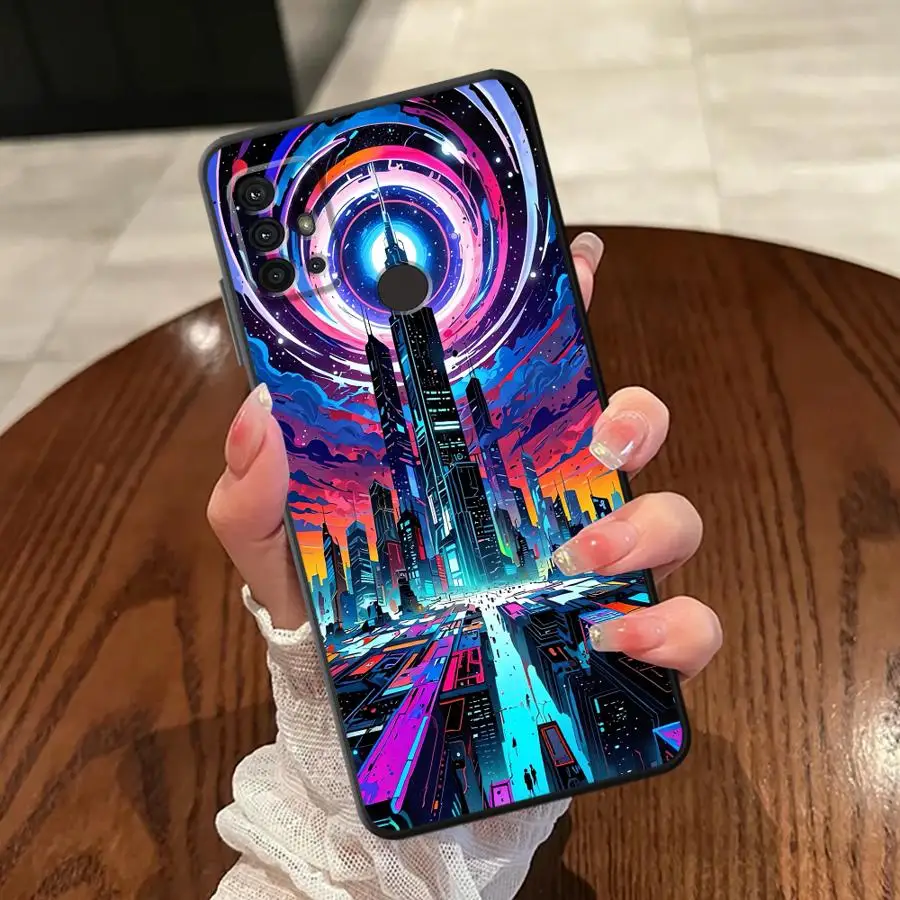 حافظة لهاتف Moto X30 Pro S30 Pro Edge 20 30 SCI-FI City