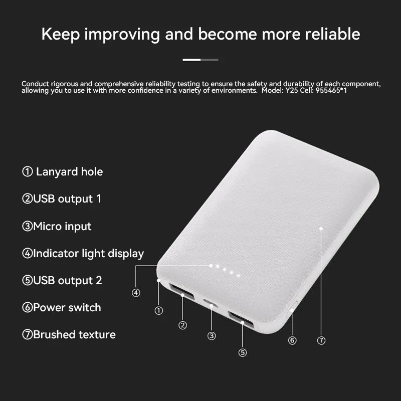 20000mAh Power Bank USB Charger Fast Charging Portable External Battery Pack Heating Vest Jacket Scarf Socks Glove Equipment