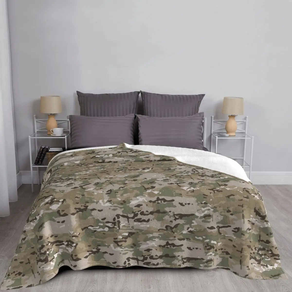 Multicam Blankets Velvet Decoration Camouflage Military Multifunction Soft Throw Blankets for Bedding Office Plush Thin Quilt