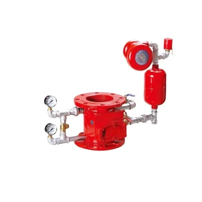 Wet alarm valves and their accessories for alarm rain dampers