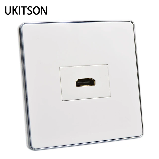 Nowy panel ścienny HDMI 2.0 z tyłu żeński na żeński HDMI przelotowy gniazdo wtykowe dla 4K 3D