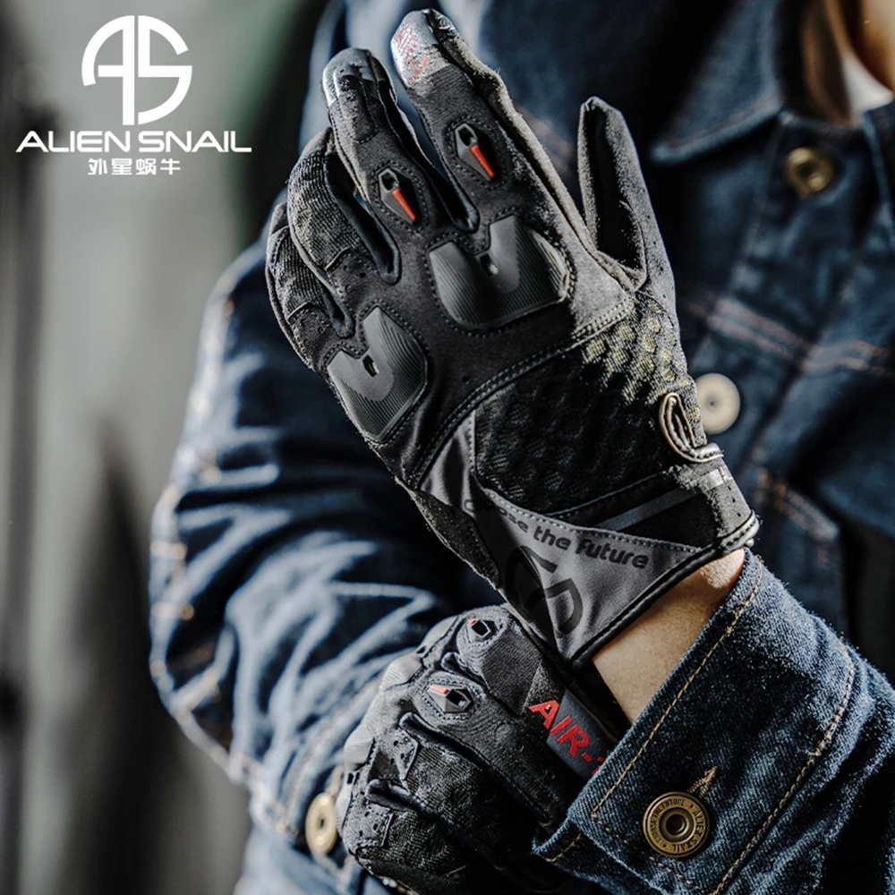 Motorhandschoenen Racing Echt Leer Motor Off Road Rijden Team Handschoen Heren Ademend Moto Motocross Rijbescherming