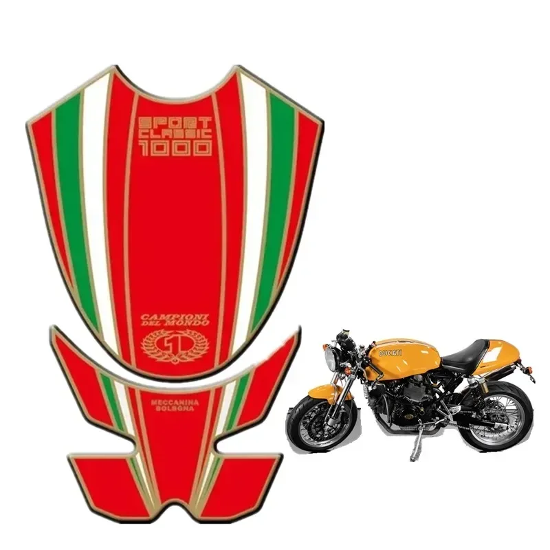 For Ducati Sport Classic 1000 2005-2009 Motor Tank Pad Protector 3D Gel Sticker Decal - 3