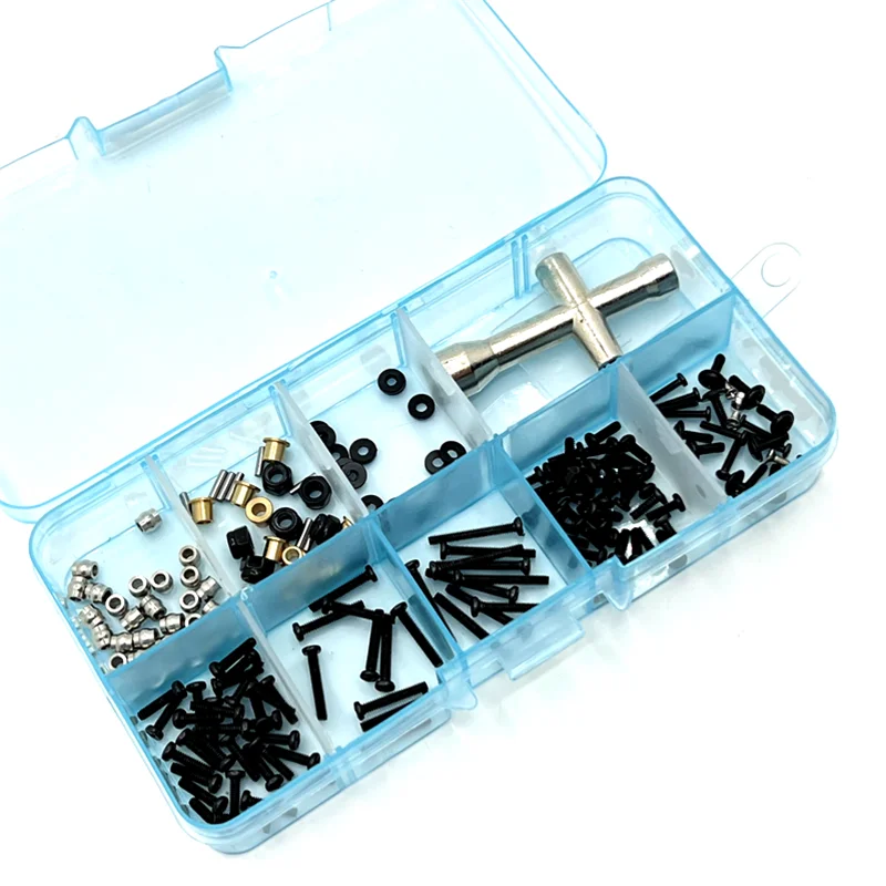 Original Car or Metal Upgrade Full Car Screw Tool Box For FMS 1/24 Xiaoqi FCX24 RC Car Parts