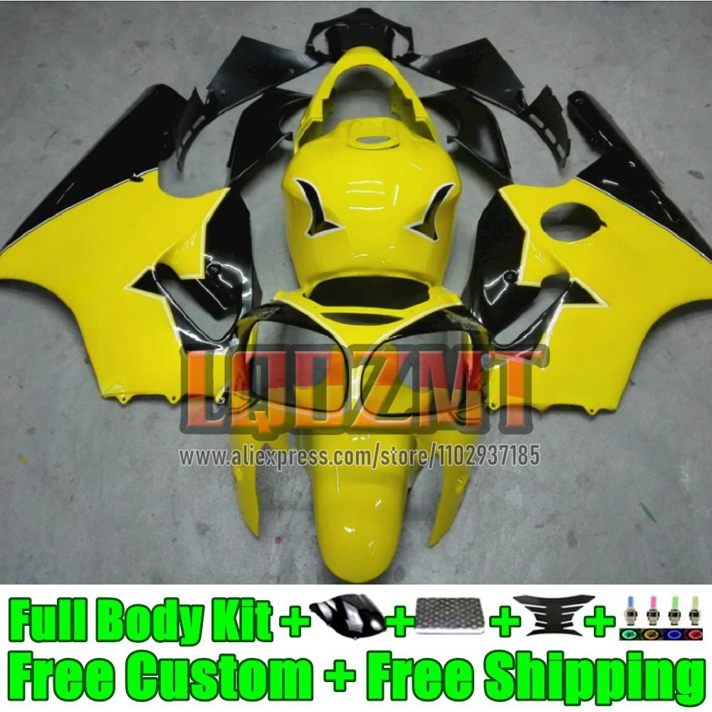 Injection +Tank For KAWASAKI NINJA ZX-12R ZX 12 R 12R 1200CC 57No.7 ZX-1200 black yellow ZX12R 2000 2001 ZX1200 C 00 01 Fairing