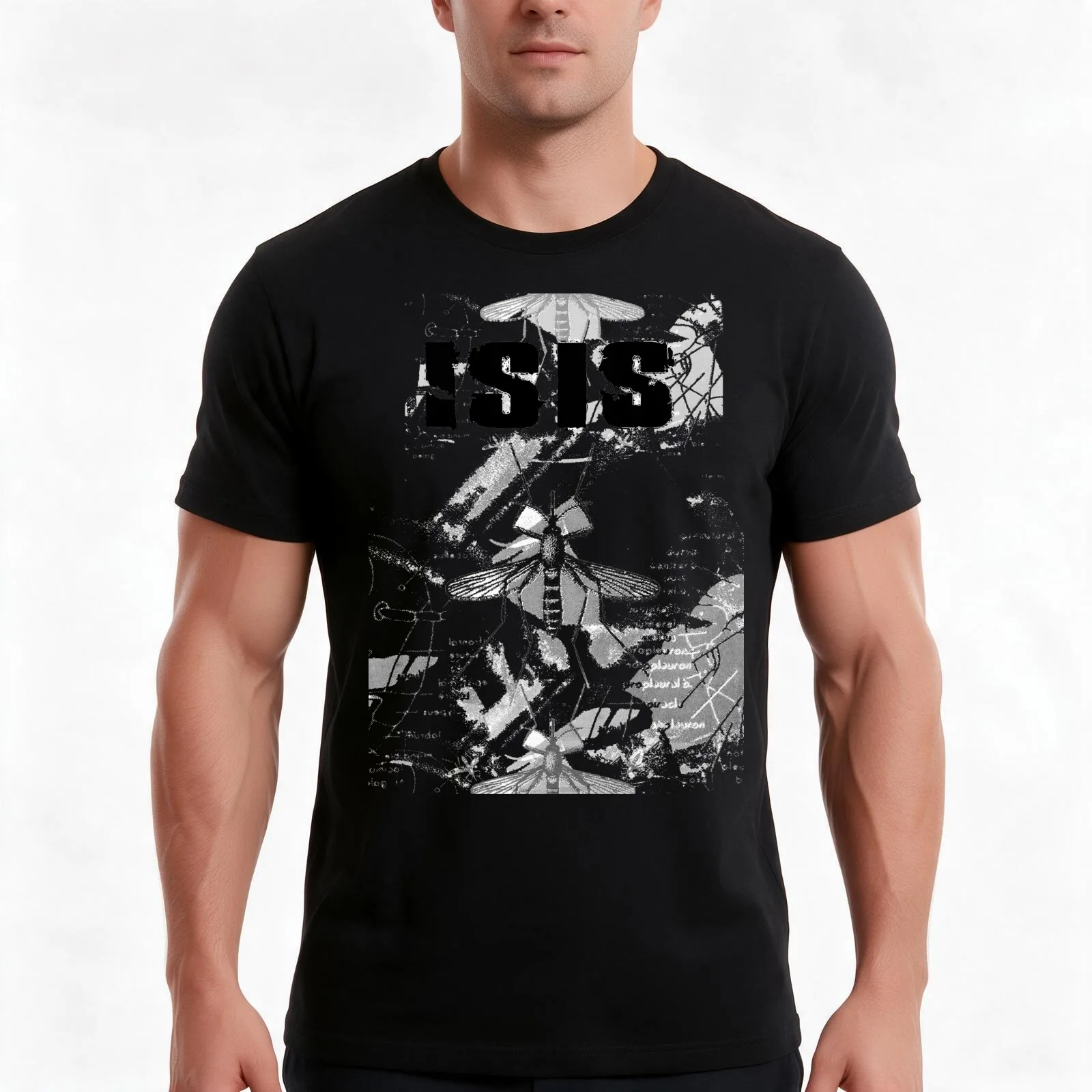 Isis - Mosquito T-Shirt Summer Casual Cotton Tee Oversized Streetwear Tops Vintage Graphic Print Loose Fit Short Sleeve