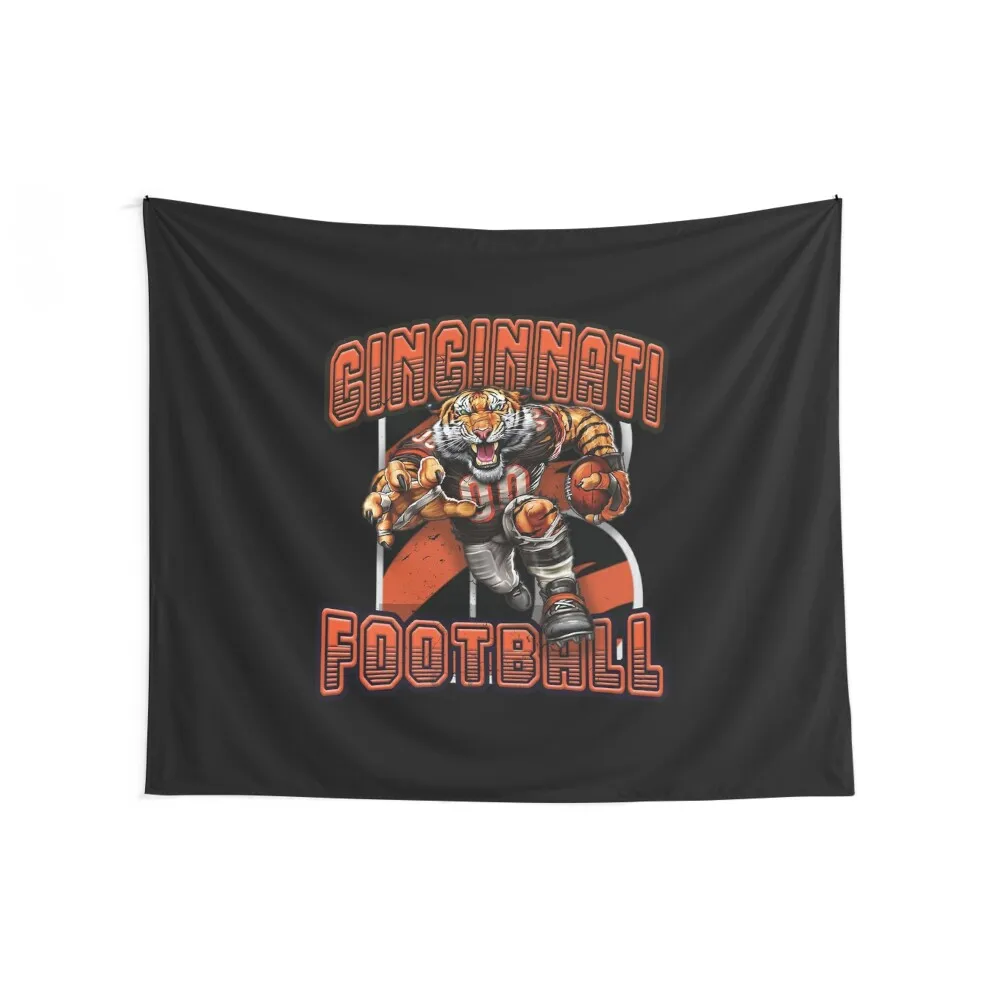 Cincinnati Football Tapestry Room Decore Aesthetic Room Decorations Aesthetic Decor Home Tapestry