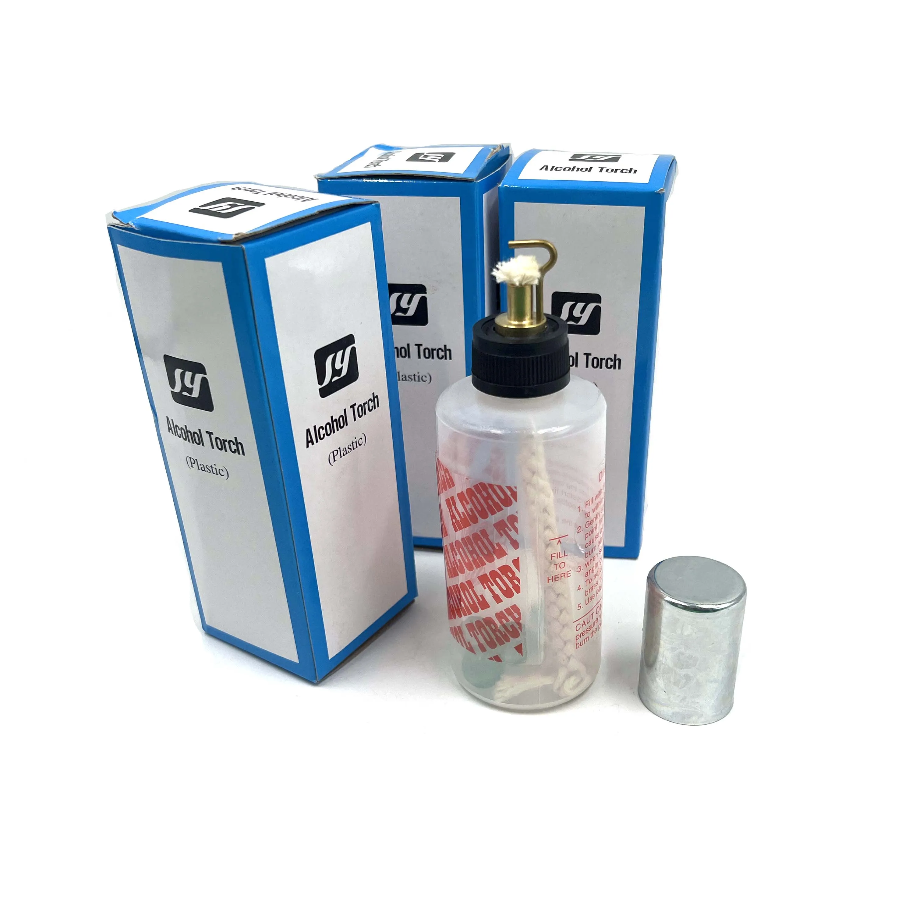 

Dental lab dentistry denture empty plastic alcohol torch alcohol bottle Chemical wax type alcohol lamp