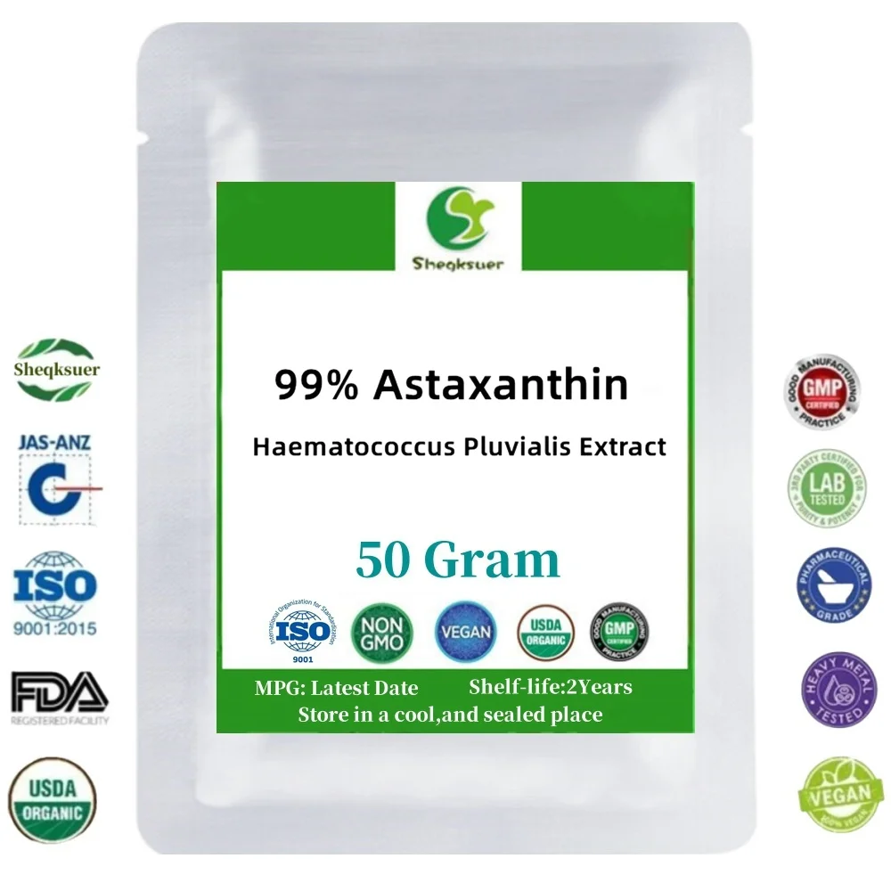 99% Astaxanthine,CAS 472-61-7,Haematococcus Pluvialis, Antioxidant,Anti Aging