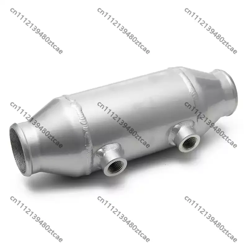 Racing Model Vehicle Spare Parts Aluminum Water‑Cooled Intercooler With 220X75X90MM Core 63MM Inlet And Outlet Port