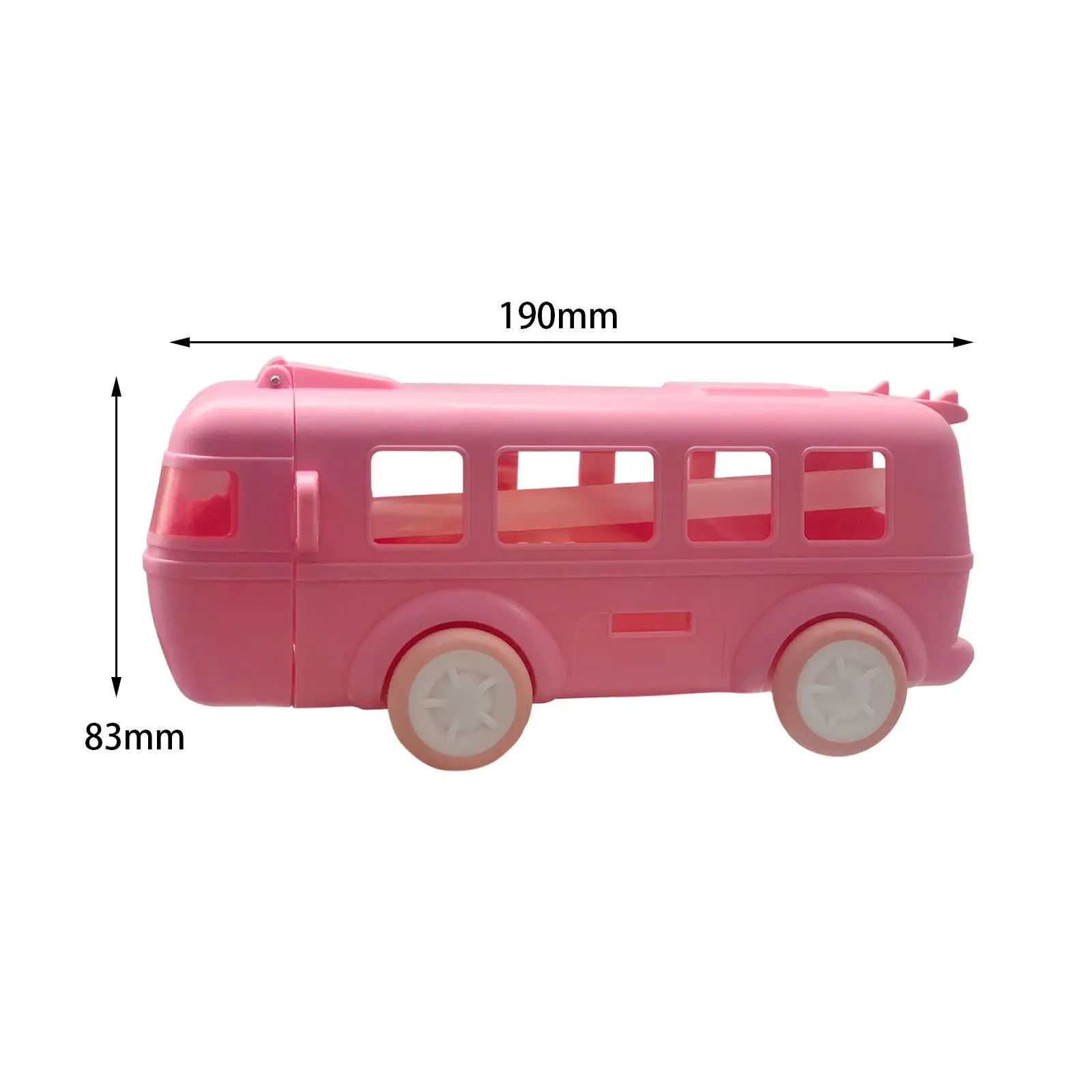 Bus Shape Water Bottle with Straw and Strap 500ml Capacity 8.3x8.3x19cm for Girls Boys Durable Creative Locking Flip Lid