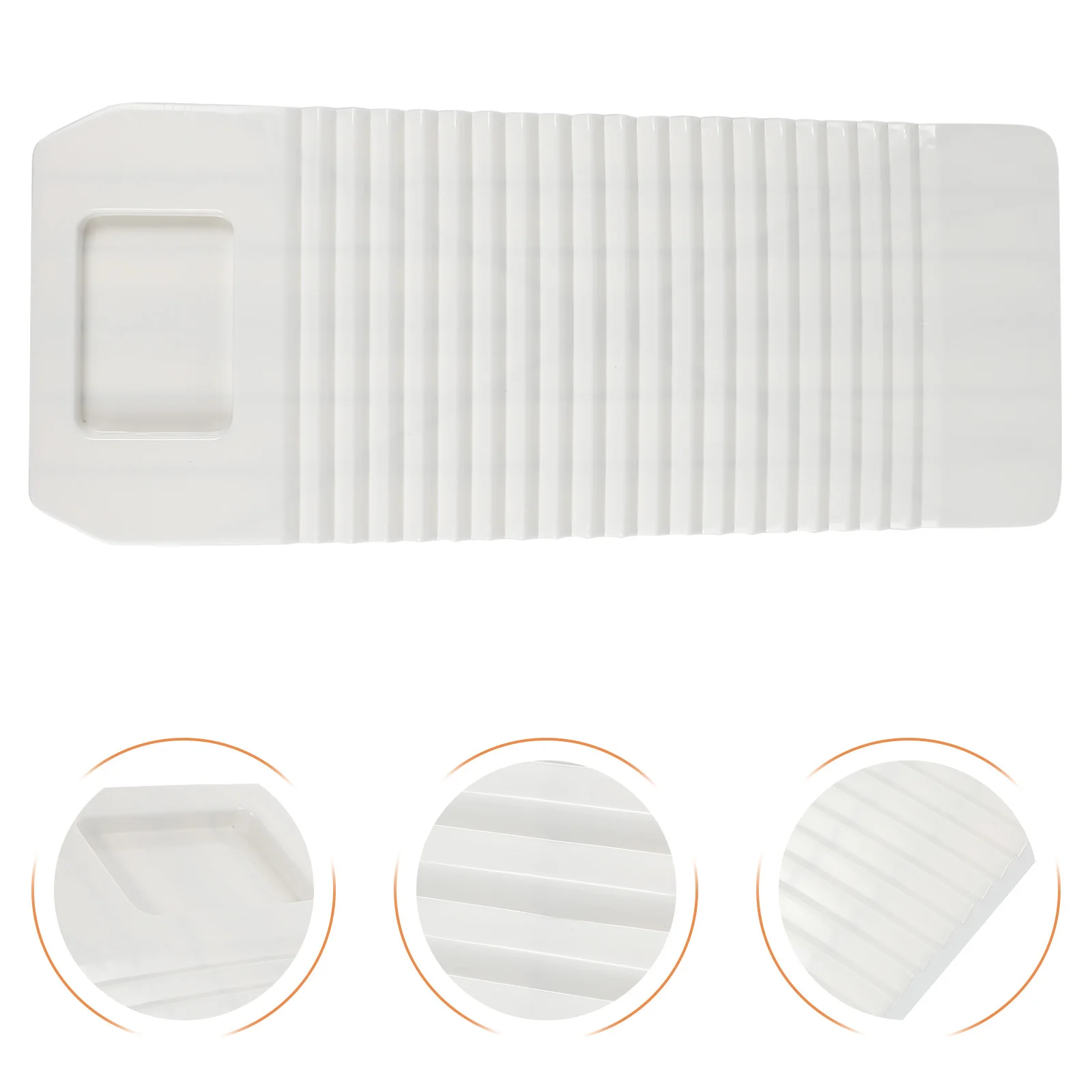 

1Pcs Household Plastic Washboard Wavy Design Lightweight Clothes Washing Board Laundry Tool Wear Resistant Easy Use