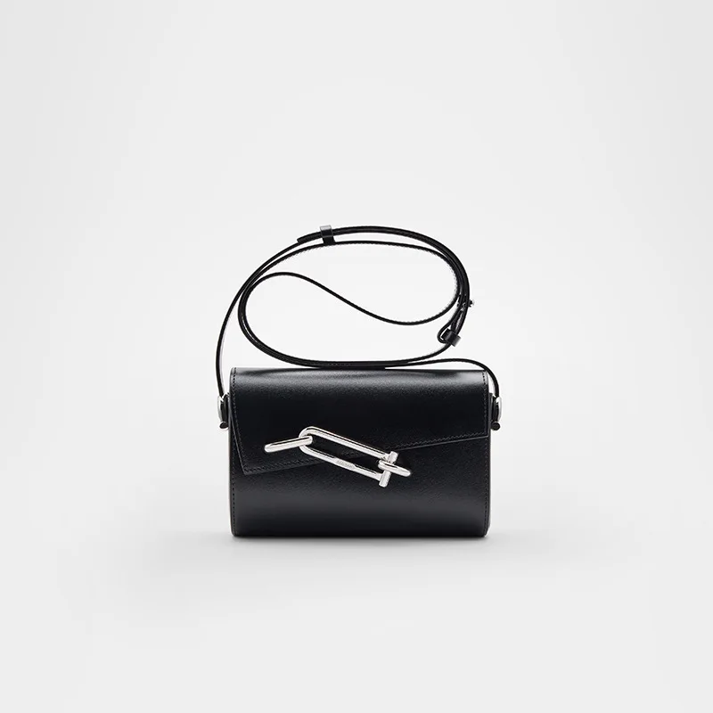 TADFAB Lock Box Bag Interlock Colorful Small Square Bag Niche Fashion Versatile Unisex Crossbody Underarm Bag